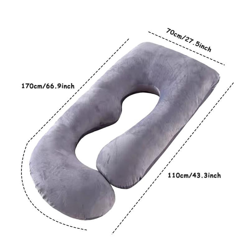 TTZZ Pregnancy Pillow, U-Shape Full Body Pillow, Removable Cooling Cover, Pregnancy Pillow for Sleeping, Body Pillows for Adults, Maternity Pillow and Pregnancy Must Haves