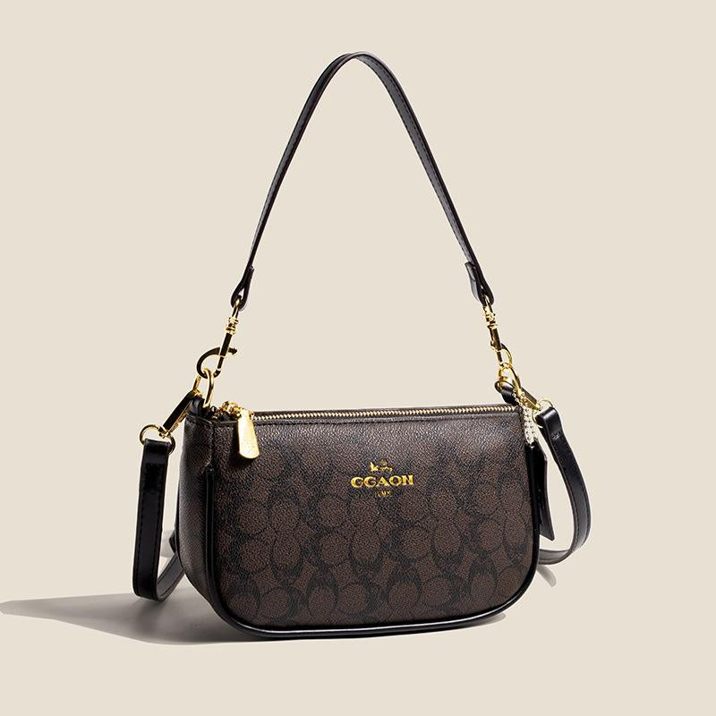 Trendy Floral Underarm Bag, Elegant PU Leather Shoulder Purse, Stylish Designer Crossbody for Versatile Women’S Fashion Holiday Party Gifts Such as Halloween and Christmas