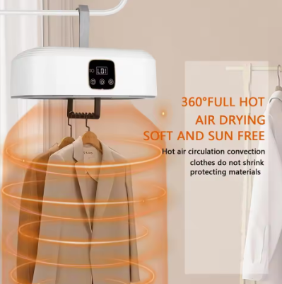 Portable Clothes Dryer Folded Electric Clothing Dryer Multifunctional Intelligent Timed Warm Laundry Dryer with Remote Control