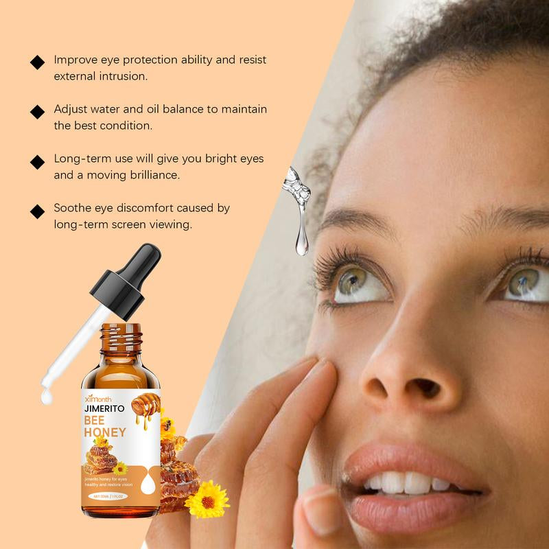 Ximonth Jimerito Honey for Eyes, Refreshing, Moisturizing and Soothing Eye Drops for Dry and Astringent Eyes