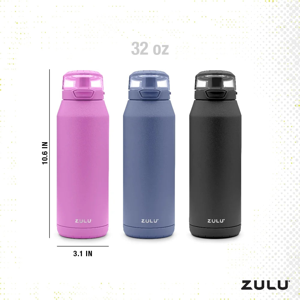 Swift 32Oz Stainless Steel Water Bottle, Black