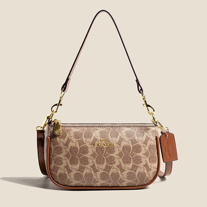 Trendy Floral Underarm Bag, Elegant PU Leather Shoulder Purse, Stylish Designer Crossbody for Versatile Women’S Fashion Holiday Party Gifts Such as Halloween and Christmas