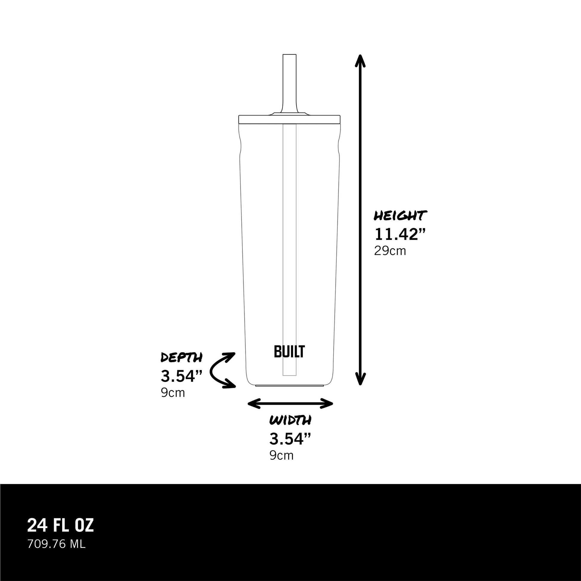 Torrent 24 Oz Stainless Steel Insulated Tumbler Water Bottle with Straw and Lid, Lavender
