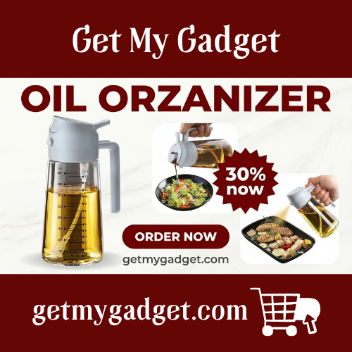 TrendPlain 16oz/470ml Glass Olive Oil Sprayer for Cooking – 2 in 1 Olive Oil Dispenser Bottle for Kitchen Gadgets and Air Fryer Accessories, Salad, BBQ - Ash