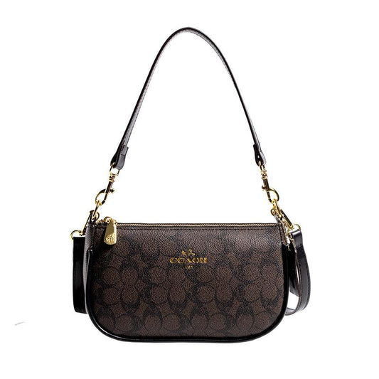 Trendy Floral Underarm Bag, Elegant PU Leather Shoulder Purse, Stylish Designer Crossbody for Versatile Women’S Fashion Holiday Party Gifts Such as Halloween and Christmas