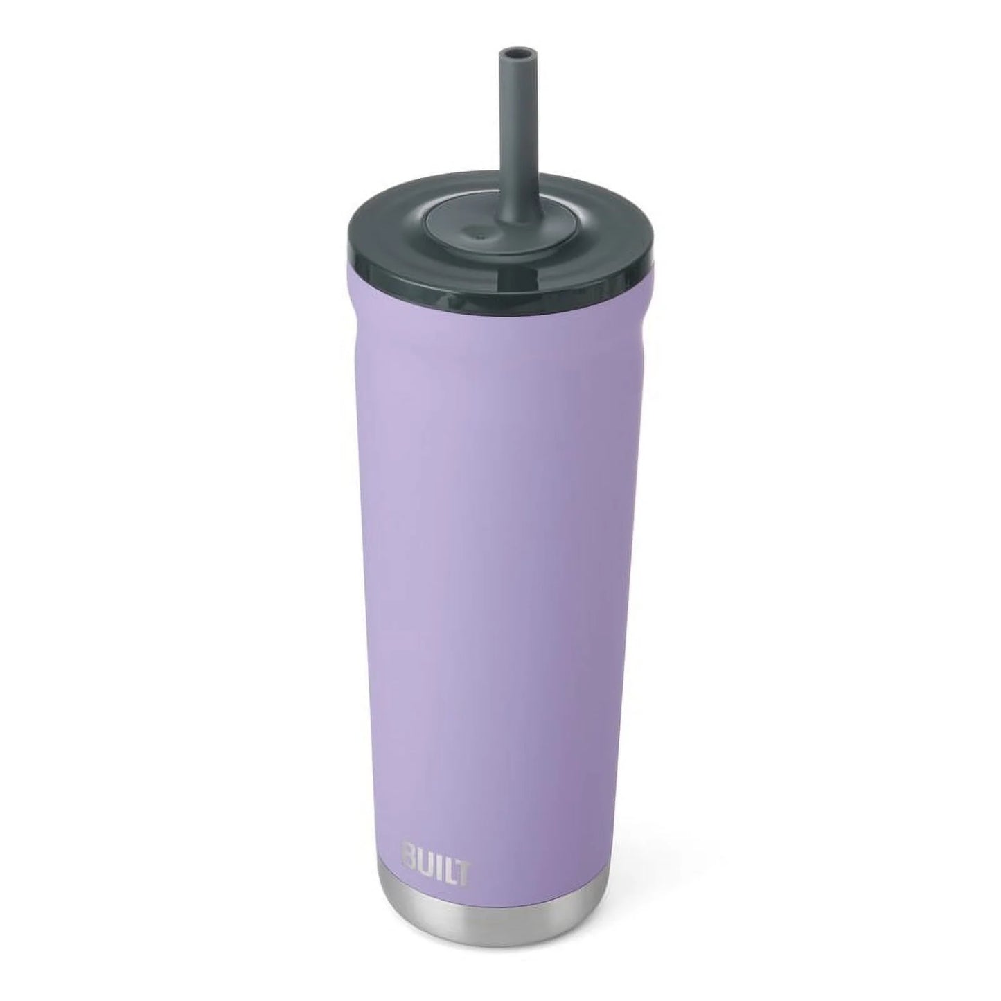 Torrent 24 Oz Stainless Steel Insulated Tumbler Water Bottle with Straw and Lid, Lavender