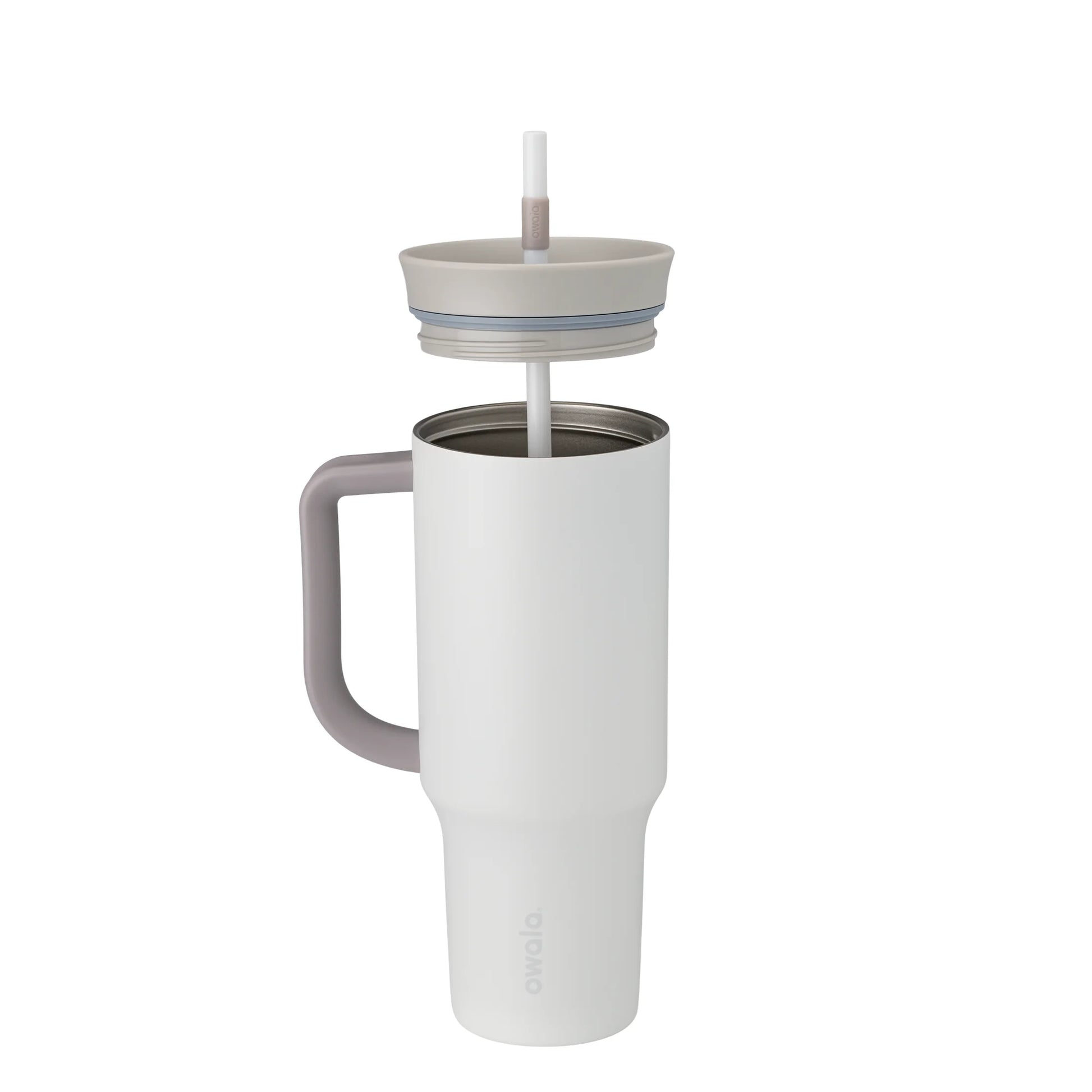Stainless Steel Tumbler, 40Oz, Shy Marshmallow White