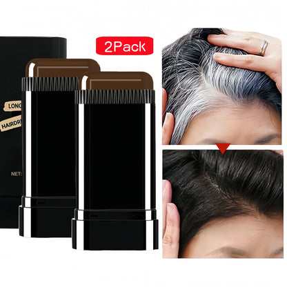 2Pcs Convenient Comb Hair Dye Stick Portable Hair Dye Comb Men Women Gray Hair Coverage Sweat-Proof 2In1 Instant Coloring Wand