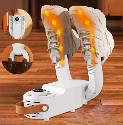 Shoe Dyer, Portable Electric Shoes Boots Glove Dryer and Warmer with Folding and Drying Adjustable Rack, Rapid Heating And Rapid Drying Multi-shoe Universal, Intelligent Timer and Constant Temperature
