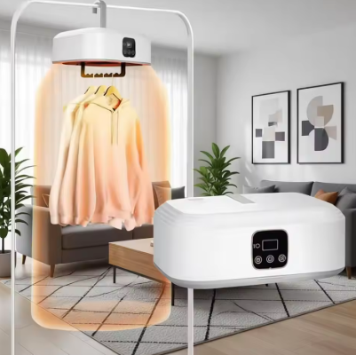 Portable Clothes Dryer Folded Electric Clothing Dryer Multifunctional Intelligent Timed Warm Laundry Dryer with Remote Control