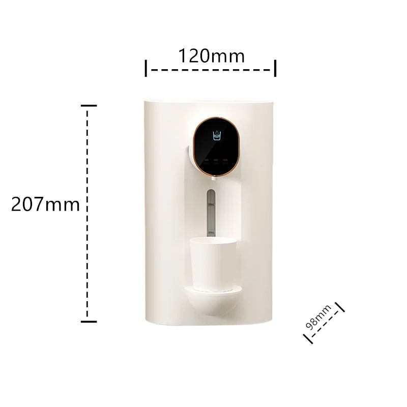 Automatic Mouthwash Dispenser Bottle 540Ml Wall-Mount Smart Senser Touchless Tooth Cleaner with Magnetic Cups for Bathroom