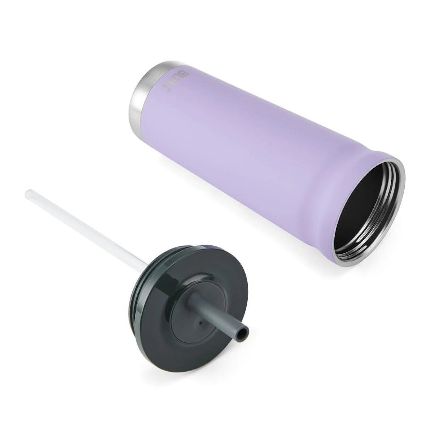 Torrent 24 Oz Stainless Steel Insulated Tumbler Water Bottle with Straw and Lid, Lavender