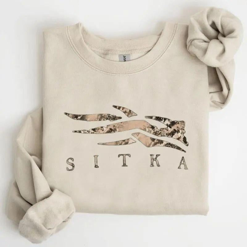 SITKA Gear Icon Optifade Unisex Heavy Blend Crewneck Sweatshirt for Men and Women, Graphic round Neck Sweatshirt, Apparel Made in the USA