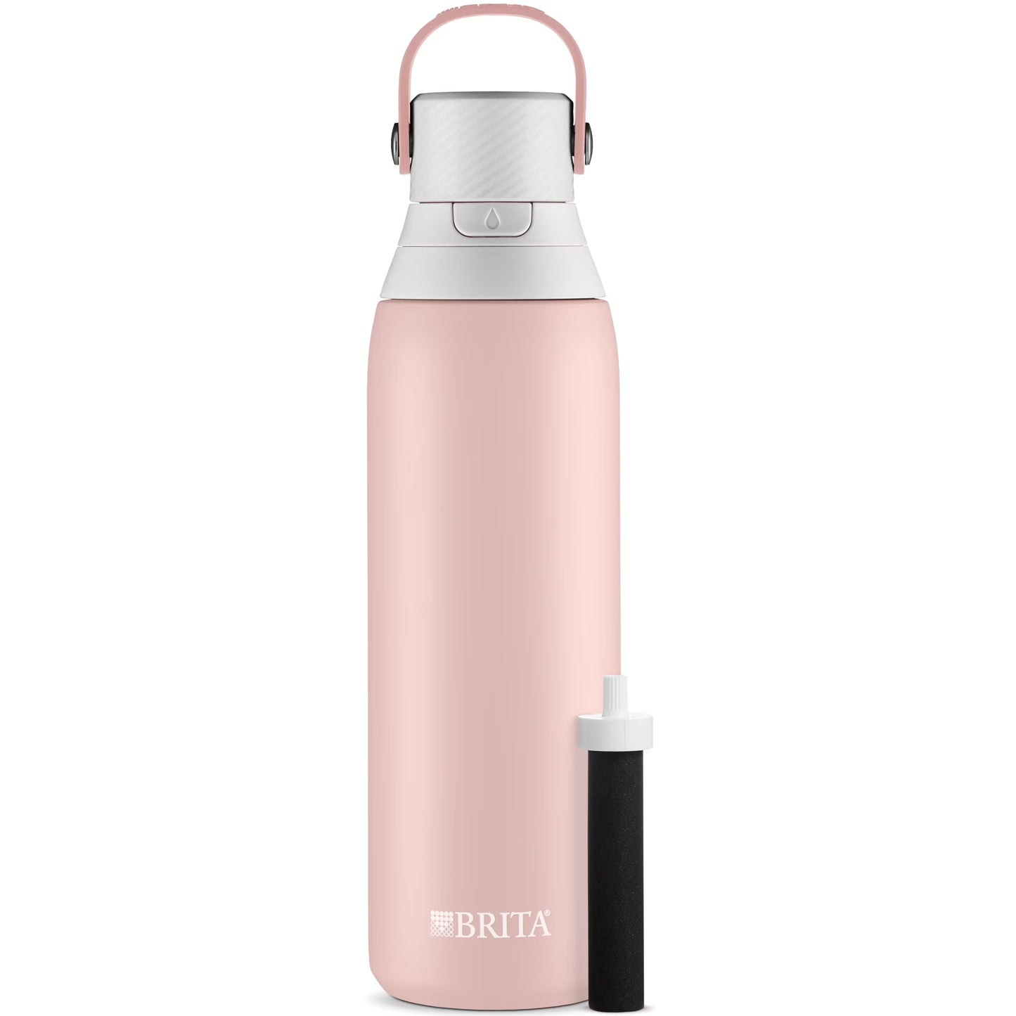 20 Oz Rose Premium Stainless Steel Leak Proof Filtered Insulated Water Bottle with Straw