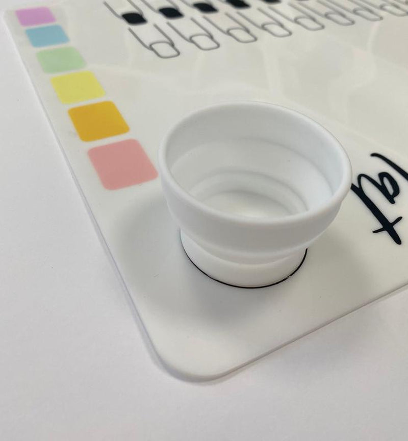 Twinkled T Glamour Nail Art Mat W Collapsible Cup and Paint Palette
